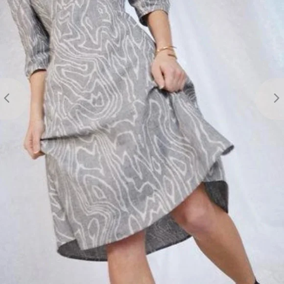 WHIT Glen check wood grey women’s size 2 dress - Picture 4 of 9